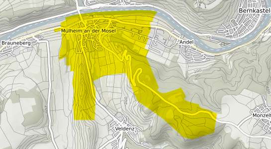 Immobilienpreisekarte Muelheim an der Mosel